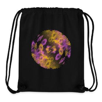 rasterized football soccer colorized Circle - Stanley/Stella Recycled Gym Bag - black - Front