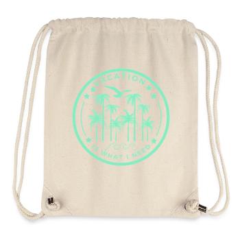 Tropical holiday moment - Stanley/Stella Recycled Gym Bag - natural - Front