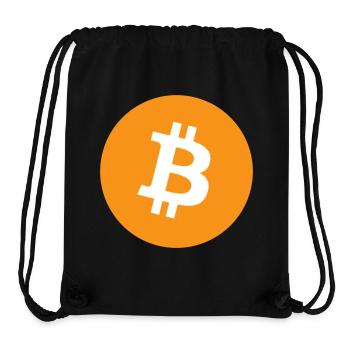 Bitcoin-Logo - Stanley/Stella recycelter Gym Bag - Schwarz - Vorne