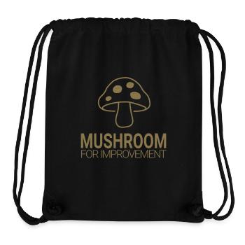 Mushroom for Improvement - Stanley/Stella Recycled Gym Bag - black - Front