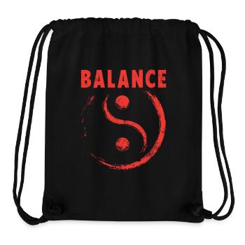 Équilibre Yin et Yang - Sac à cordon recyclé Stanley/Stella - noir - Devant