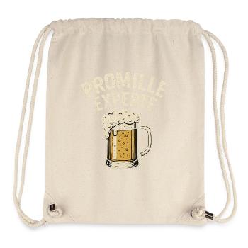 Promille Experte Bier Motiv - Stanley/Stella recycelter Gym Bag - Naturweiß - Vorne