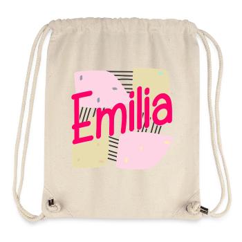 NOM CADEAU FILLE FILLE EMILIA - Sac à cordon recyclé Stanley/Stella - blanc naturel - Devant