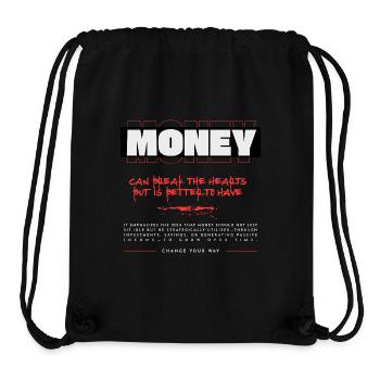 Money Shirt – Besser Geld als Liebeskummer - Stanley/Stella recycelter Gym Bag - Schwarz - Vorne