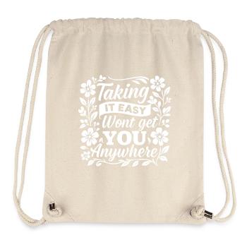 Motivational shirt – No success without commitment - Stanley/Stella Recycled Gym Bag - natural - Front