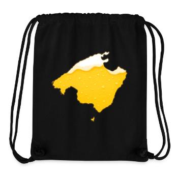 Mallorca Landkarte als Bier - Stanley/Stella recycelter Gym Bag - Schwarz - Vorne