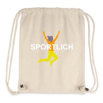 Dynamic Sprinter Illustration - Stanley/Stella Recycled Gym Bag - natural - Front