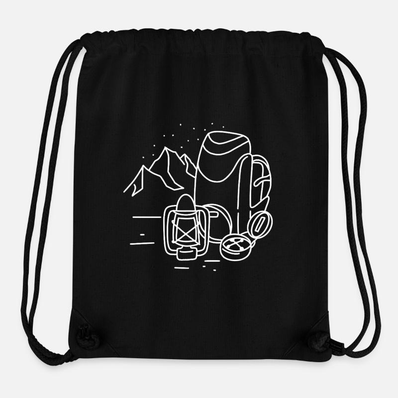 Wandern Berge - Stanley/Stella recycelter Gym Bag - Schwarz