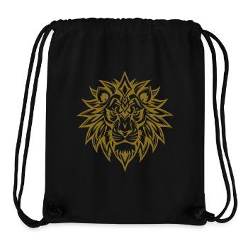 Kraftvoller Löwenkopf Tribal Design - Stanley/Stella recycelter Gym Bag - Schwarz - Vorne