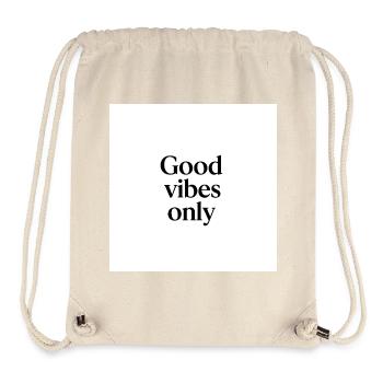 Streamlined Positive Vibes - Stanley/Stella Recycled Gym Bag - natural - Front