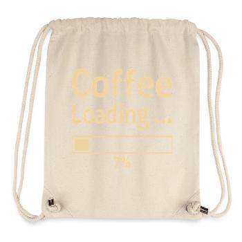 Coffee Loading Spruch Zitat - Stanley/Stella recycelter Gym Bag - Naturweiß - Vorne
