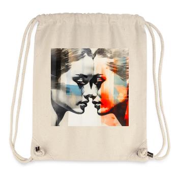 Colorful Fusion Love Duality - Stanley/Stella Recycled Gym Bag - natural - Front
