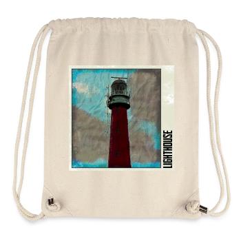 Lighthouse in the storm - Stanley/Stella Recycled Gym Bag - natural - Front