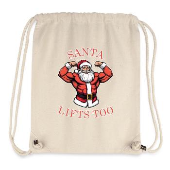 Santa Lifts Too – Trainierter Weihnachtsmann - Stanley/Stella recycelter Gym Bag - Naturweiß - Vorne
