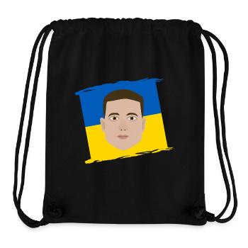 Selenskyj Ukraine Flagge - Stanley/Stella recycelter Gym Bag - Schwarz - Vorne