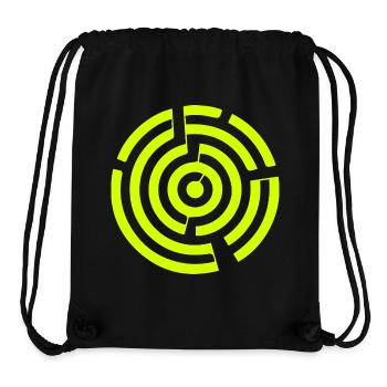Labyrinth Labyrinth Kornkreis - Stanley/Stella recycelter Gym Bag - Schwarz - Vorne