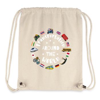 Means of transport around the world - Stanley/Stella Recycled Gym Bag - natural - Front