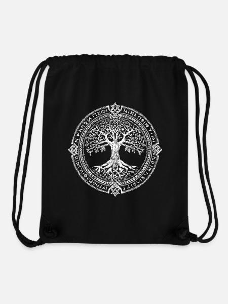Baum des Lebens Symbol Runen Wikinger - Stanley/Stella recycelter Gym Bag - Schwarz