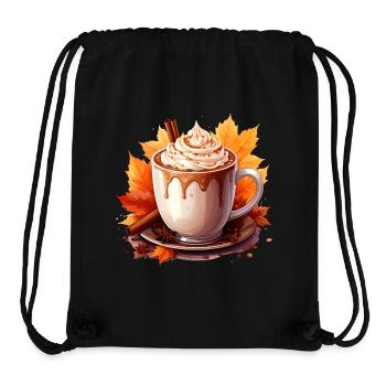 Herbstlicher Kakao - Stanley/Stella recycelter Gym Bag - Schwarz - Vorne
