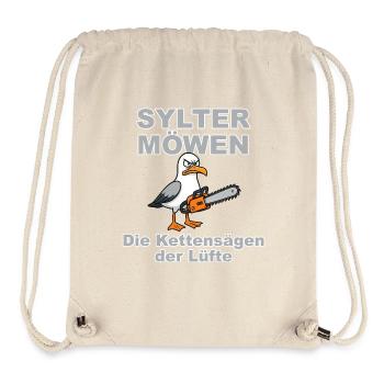 Sylt Seagulls Grey:Design by Dekoinsel Sylt - Stanley/Stella Recycled Gym Bag - natural - Front
