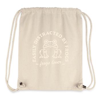 Citations humoristiques drôles pour les amoureux de grenouilles - Sac à cordon recyclé Stanley/Stella - blanc naturel - Devant