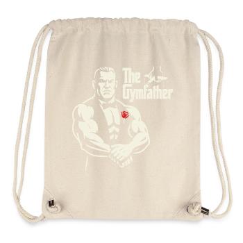 Das GymFather Bold Poster-Design - Stanley/Stella recycelter Gym Bag - Naturweiß - Vorne