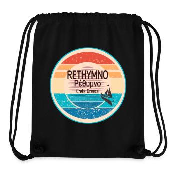 Greek sunset look Crete  - Stanley/Stella recycelter Gym Bag - Schwarz - Vorne