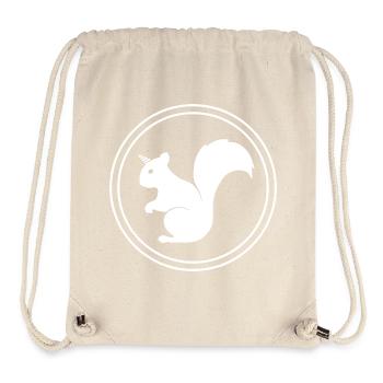 Eichhörnchen – Fabeltier, Wortspiel & Märchen-Fun - Stanley/Stella recycelter Gym Bag - Naturweiß - Vorne