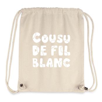 SEWN WITH WHITE THREAD! - Stanley/Stella Recycled Gym Bag - natural - Front