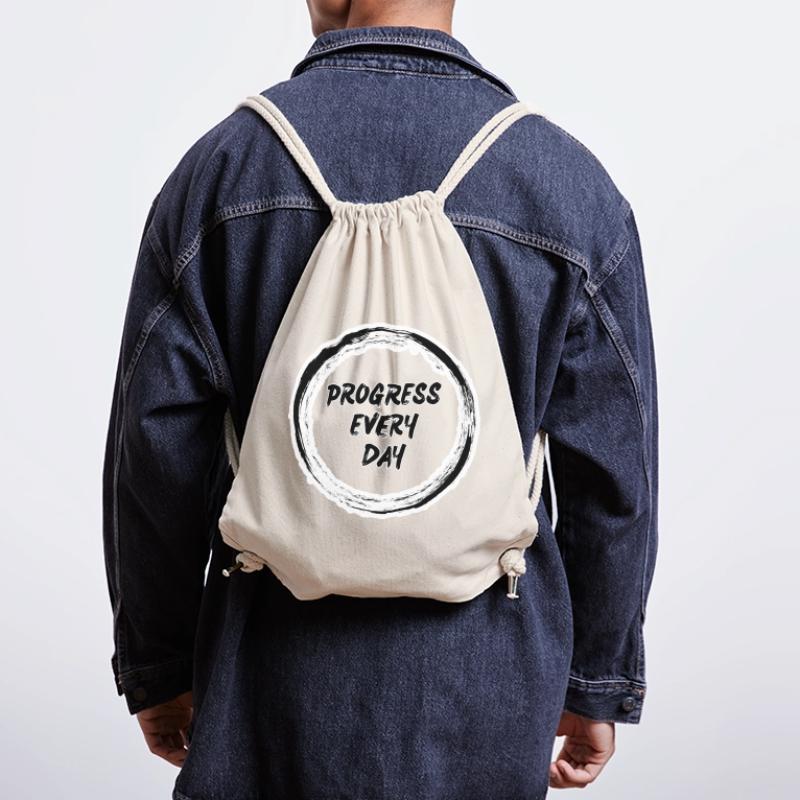 Progress Every Day Zen Circle  Stanley/Stella Recycled Gym Bag
