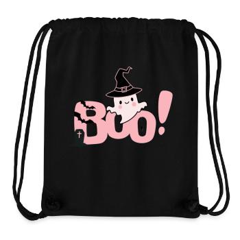 Little Pink Ghost - Stanley/Stella Recycled Gym Bag - black - Front