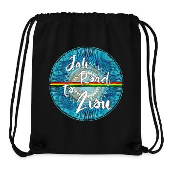 Jah Road to Zion Round Badge - Stanley/Stella recycelter Gym Bag - Schwarz - Vorne