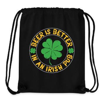 Beer better irish pub - Stanley/Stella Recycled Gym Bag - black - Front