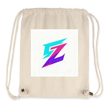 Zigzag Neon Gradient Logo - Stanley/Stella Recycled Gym Bag - natural - Front