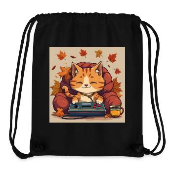 Gaming Cat - Stanley/Stella recycelter Gym Bag - Schwarz - Vorne