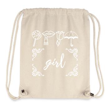 Mädchen - Stanley/Stella recycelter Gym Bag - Naturweiß - Vorne