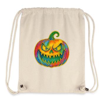 Regenbogen Kürbis Grinsen - Stanley/Stella recycelter Gym Bag - Naturweiß - Vorne