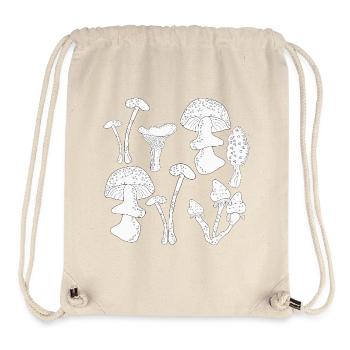 Pilze Sammeln Herbst - Stanley/Stella recycelter Gym Bag - Naturweiß - Vorne