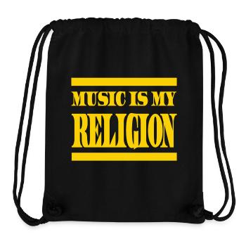 Musik ist meine Religion – Sonderausgabe - Stanley/Stella recycelter Gym Bag - Schwarz - Vorne
