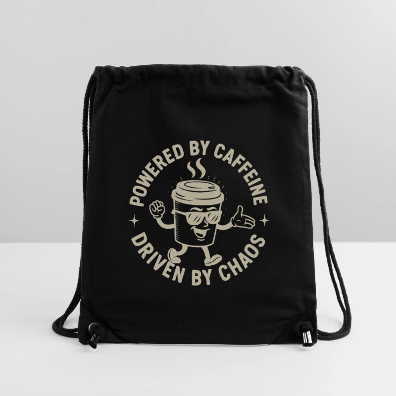 Powered by Caffeine, Driven by Chaos Kaffee Spruch Stanley/Stella Recycled Gym Bag