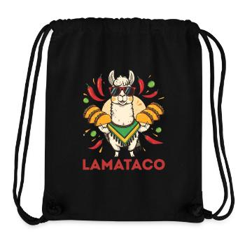 LamaTaco Fiesta Llama - Stanley/Stella recycelter Gym Bag - Schwarz - Vorne