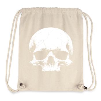 Totenschädel - Stanley/Stella recycelter Gym Bag - Naturweiß - Vorne
