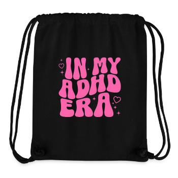 ADHD Design Selfcare Mental Health Mindfulness - Stanley/Stella Recycled Gym Bag - black - Front