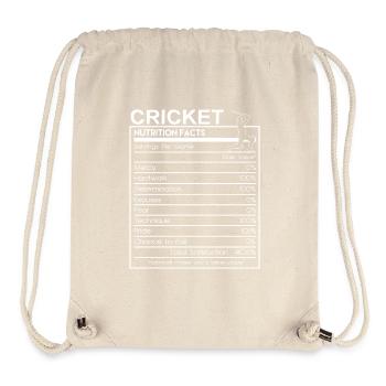 Lustig Cricketer Mädchen Nährwertangaben Design Sport - Stanley/Stella recycelter Gym Bag - Naturweiß - Vorne