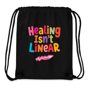 Healing Isn’t Linear Positive Shirt - Stanley/Stella Recycled Gym Bag - black - Front