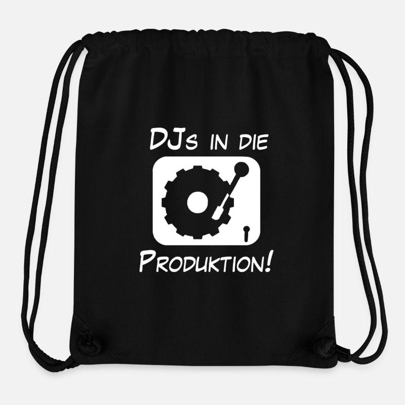 DJs in die Produktion - Stanley/Stella recycelter Gym Bag - Schwarz