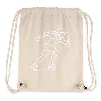 Roller Derby Player Sketch – Sports Motif - Stanley/Stella Recycled Gym Bag - natural - Front