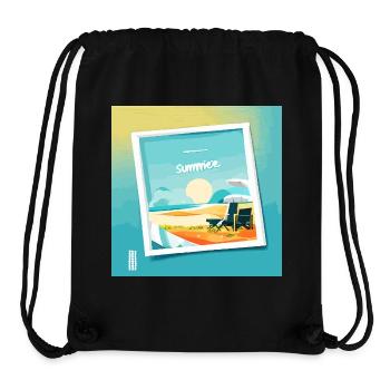 Summer at the beach - Stanley/Stella Recycled Gym Bag - black - Front