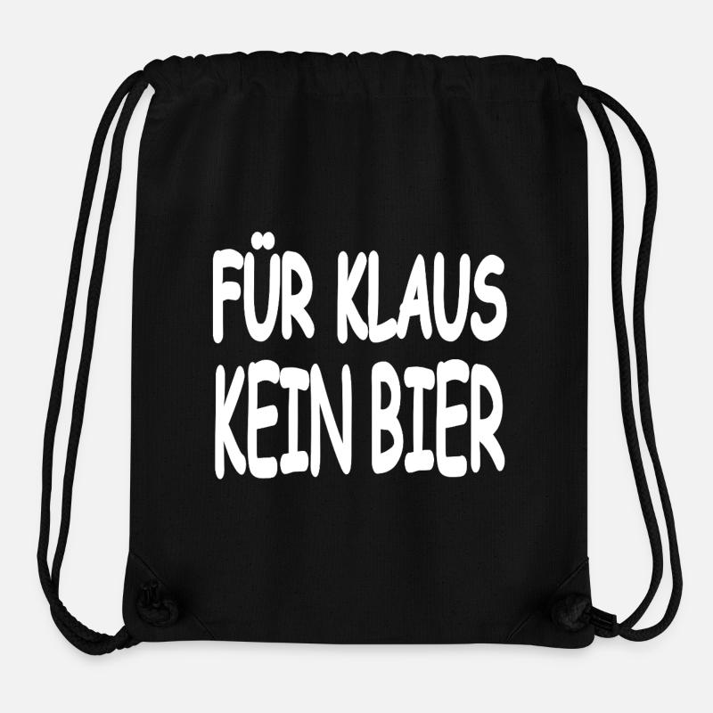 Bier - Stanley/Stella recycelter Gym Bag - Schwarz