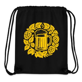 Bier kranz - Sac à cordon recyclé Stanley/Stella - noir - Devant